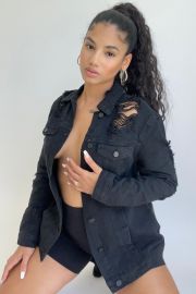 Stereo Love Denim Jacket - Black Jackets  Coats at Fashion Nova