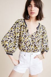 Sterling Blouse Velvet by Graham Spencer at Anthropologie