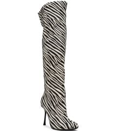 Steve Madden Alluring Zebra Over The Knee Boots at Dillards