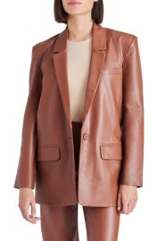 Steve Madden Audrey Faux Leather Blazer at Nordstrom