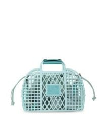 Steve Madden Bscreen basket bag with cross-body strap in mint at ASOS