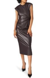 Steve Madden Chiara Faux Leather Midi Dress at Nordstrom