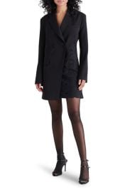 Steve Madden Corrine Lace Panel Long Sleeve Blazer Minidress at Nordstrom