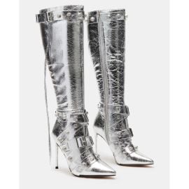 Steve Madden Fink Silver Boot at Shop Simon