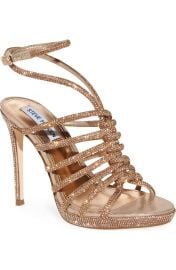 Steve Madden Givinn Beaded Strappy Sandal in Gold at Nordstrom