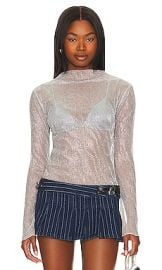 Steve Madden Janelle Top In Silver at Revolve