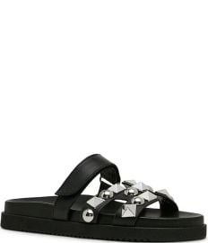 Steve Madden Mayven Leather Studded Slide Sandals Dillardx27s at Dillards