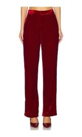 Steve Madden Mercer Pant In Red Velvet at Revolve