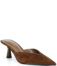 Steve Madden Mod Suede Dress Mules at Dillards