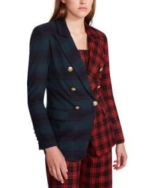 Steve Madden Multi-Plaid Simone Button Front Blazer Reviews - Jackets Blazers - Women - Macys at Macys