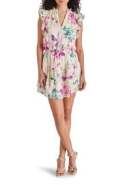 Steve Madden Prairie Dreams Floral Flutter Sleeve Minidress at Nordstrom