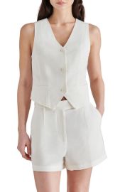 Steve Madden Selene Linen Blend Vest at Nordstrom