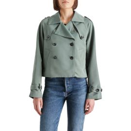 Steve Madden Sirus Crop Trench Coat at Nordstrom