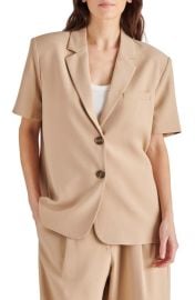 Steve Madden Tiara Short Sleeve Blazer at Nordstrom