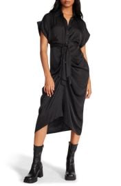 Steve Madden Tori Tie Waist Midi Shirtdress at Nordstrom