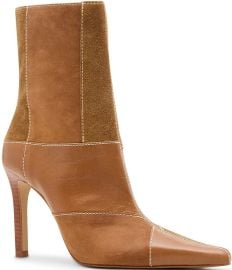 Steve Madden Trial Leather Patchwork Booties at Dillards