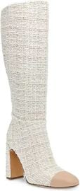 Steve Madden Women's Ally Knee High Boot NATURAL MULTI 11 at Amazon