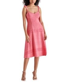 Steve Madden Womens Carlynn Cotton Eyelet Dress - Macys at Macys