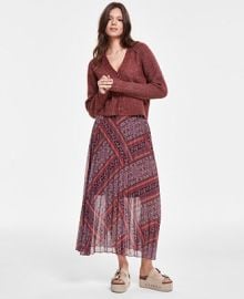 Steve Madden Womens Coppola Pleated Maxi Skirt - Macys at Macys