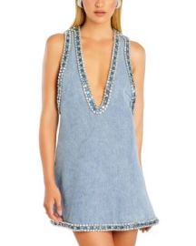 Stevie Embellished Denim Dress at Bloomingdales