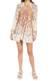 Stevie Printed Long Sleeve Tunic Dress by Free People at Nordstrom