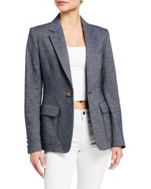 WornOnTV: Liza’s blue blazer with gold buttons on Younger | Sutton ...