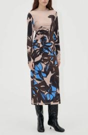 Stine Goya Floral Long Sleeve Dress in Eccentric Floral at Nordstrom