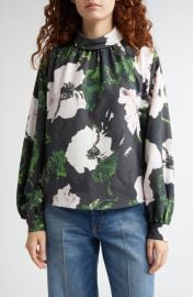 Stine Goya Floral Print Gathered Top at Nordstrom