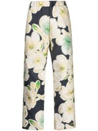 Stine Goya Isra floral-jacquard Trousers - at Farfetch