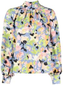 Stine Goya floral-print balloon-sleeve Blouse - at Farfetch