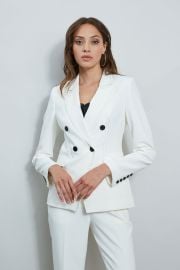 Stitch Double Breasted Blazer Elie Tahari at Elie Tahari