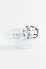 Stitched Clear Grommet Belt by Urban Outfitters at Urban Outfitters