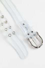 Stitched Clear Grommet Belt by Urban Outfitters at Urban Outfitters