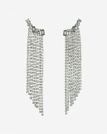 Stone Crawl Rhinestone Fringe Drop Earrings at Express