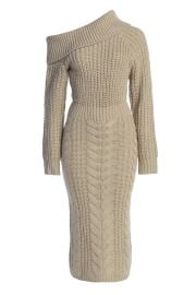 Stone Monette Cable Knit Dress at JLuxLabel