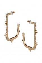 Stone spike square hoop earrings at Topshop at Topshop