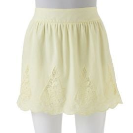 Stooshy crochet trim skirt at Kohls