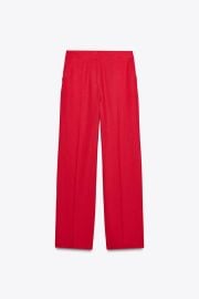 Straight Leg Linen Pants at Zara