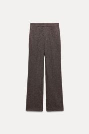 Straight Leg Pants With Topstitching Zw Collection at Zara