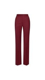Straight Leg Trouser in Seasonless Wool Women39s Trousers Argent at Argent