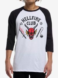 Stranger Things Hellfire Club Raglan T-Shirt Hot Topic at Hot Topic