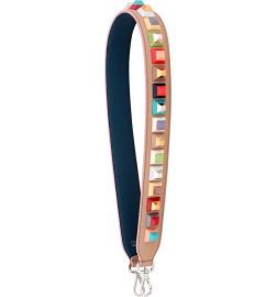 Strap You Multi Rainbow Stud Leather Guitar Bag Strap at Nordstrom