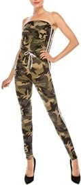 Strapless Camo Fitted Athletic Jumpsuit at Amazon