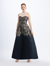 Strapless Jacquard Fireworks Gown by Oscar de la Renta at Oscar de la Renta