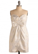 Strapless bow dress from ModCloth at Modcloth