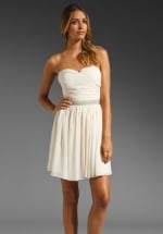 Strapless dress like Carolines at Revolve