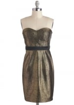 Strapless glittery dress at Modcloth at Modcloth