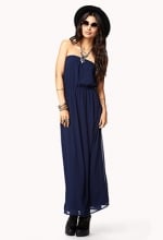 Strapless maxi dress at Forever 21