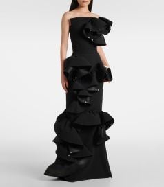 Strapless ruffled gown Maticevski at Mytheresa