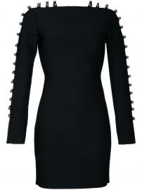 Strappy Sleeves Mini Dress by David Koma at Farfetch